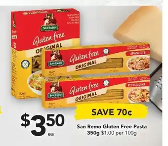 Drakes San Remo Gluten Free Pasta 350g offer