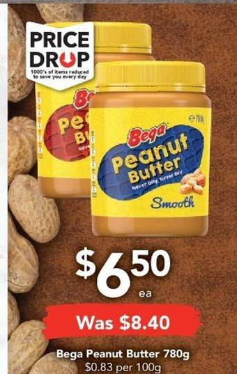 Drakes Bega Peanut Butter 780g offer