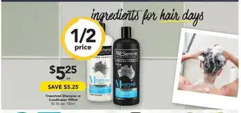 Drakes Tresemme Shampoo or Conditioner 900ml offer
