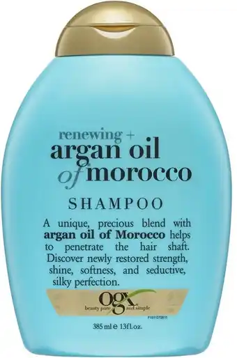 BIG W Ogx argan oil shampoo 385ml offer