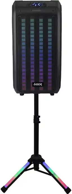 Laser backpack led party speaker