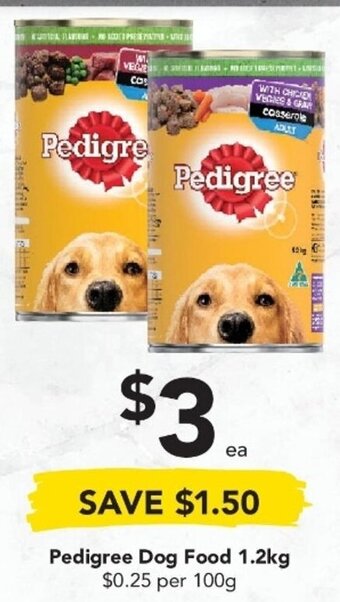 Drakes Pedigree Dog Food 1.2kg offer