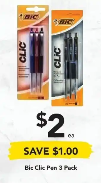 Drakes Bic Clic Pen 3 pack offer