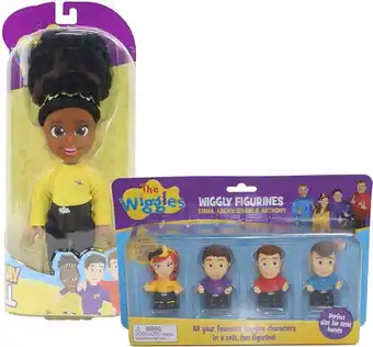 BIG W The wiggles tsehay 15cm doll or 4-pack assorted figurines offer