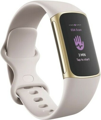 The Good Guys Fitbit Charge 5 - Lunar White offer