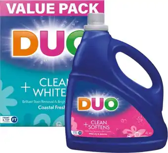 BIG W Duo laundry powder 5kg or liquid 4-litre offer