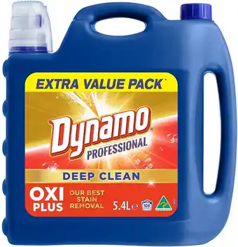 BIG W Dynamo laundry liquid 5.4-litre - professional oxi plus offer