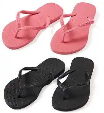 BIG W Havaianas kids plain slim thong offer