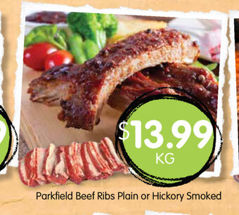 Spudshed Parkfield Beef Ribs Plain or Hickory Smoked offer