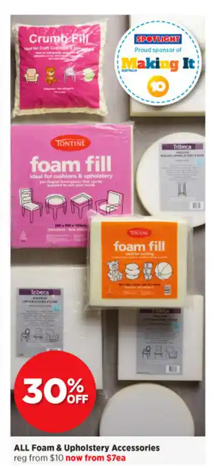 Spotlight All Foam & Upholstery Accessories offer