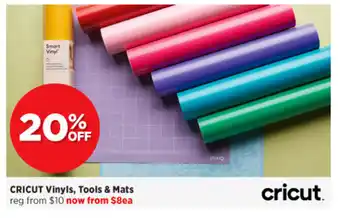 Spotlight Cricut Vinyls, Tools & Mats offer