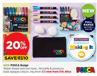 Spotlight NEW Posca Range offer
