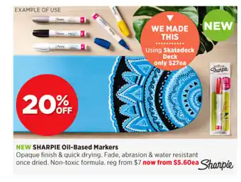 Spotlight NEW Sharpie Oil-Based Markers offer