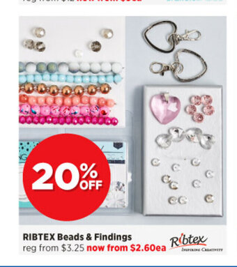 Spotlight Ribtex beads & Findings offer