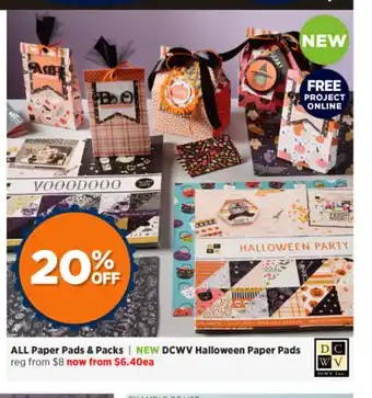 Spotlight All Paper Pads & packs / NEW DCWV Halloween Paper Pads offer