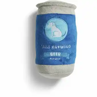 BIG W Tails Plush Beer Can Dog Toy offer