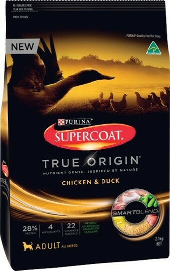 BIG W Supercoat True Origin Dry Dog Food 7kg - Chicken & Duck offer