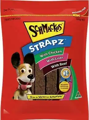 BIG W Schmackos Strapz 500g - Variety Pack offer