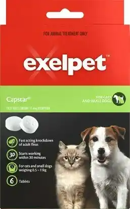 BIG W Exelpet 6-Pack Capstar Tablets for Cats & Small Dogs offer