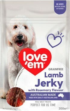 Love Em Lamb Jerky W Rosemary 200g