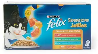 BIG W Felix 36-Pack Cat Food Pouch 85g - Sensations Jellies offer