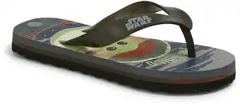 BIG W Star Wars Kids Light Up Thongs - Black offer