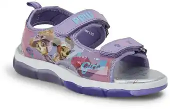 BIG W Paw Patrol Girls Light Up Sandals - Purple offer