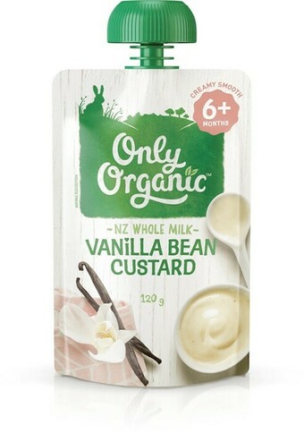 BIG W Only Organic Vanilla Bean Custard 6+months 120g offer