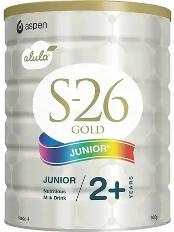 BIG W S26 Gold Alula Junior Formula 900g* offer
