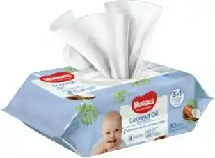 BIG W Huggies Coconut Oil Baby 80-Pack Wipes offer
