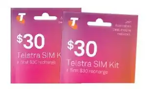 BIG W Telstra $30 SIM offer