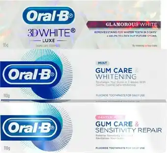 BIG W 20% off Selected Oral B Toothpaste offer