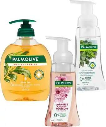 BIG W 1/2 Price on Selected Palmolive Hand Wash offer