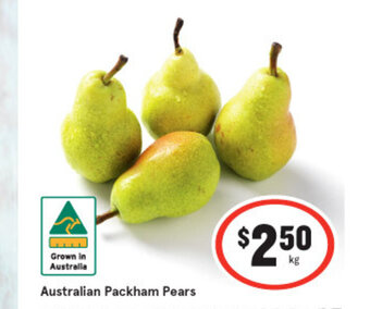 IGA Australian Packham Pears offer