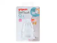 Pigeon Soft Touch Wide Neck Nipple 9+ Months 2pcs