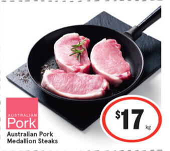 IGA Australian Pork Medallion Steaks offer