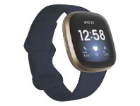 The Good Guys Fitbit Versa 3 - Midnight Blue/ Soft Gold offer