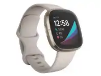 The Good Guys Fitbit Sense - Lunar White/ Soft Gold offer