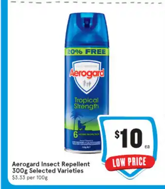 IGA Aerogard Insect Repellent 300g Selected Varieties offer