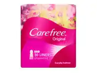 BIG W Carefree Original Liners Unscented 30 Pack offer