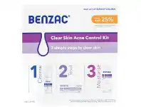 Direct Chemist Outlet Benzac 3 Step Clear Skin Acne Kit 60g offer