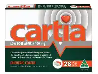 Cartia 100mg 28 Tablets