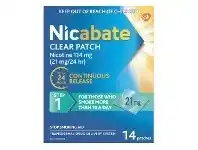 Direct Chemist Outlet Nicabate Clear 21mg 14 Patches offer