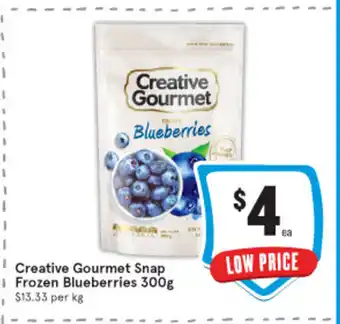 IGA Creative Gourmet Snap Frozen Blueberries 300g offer
