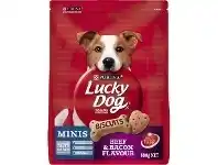 BIG W Purina Lucky Dog Minis Biscuits 800g - Beef & Bacon offer