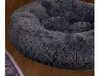 BIG W Tails Medium Round Fluffy Bed Charcoal 51cm offer