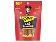 BIG W Schmackos Dog Treat Satay BBQ Flavour Rawhide Satay 7 Sticks Pouch offer