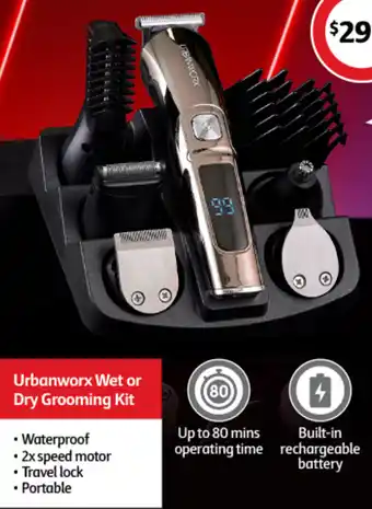 Coles Urbanworx Wet or Dry Grooming Kit offer