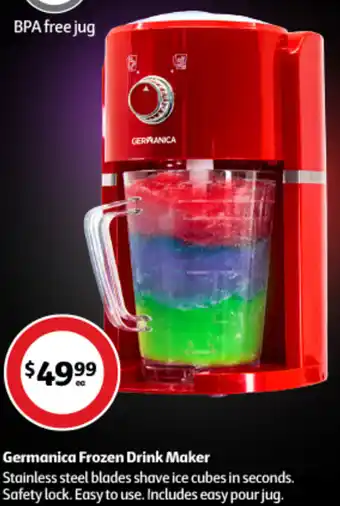 Coles Germanica Frozen Drink Maker offer