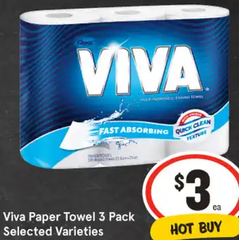IGA Viva Paper Towel 3 Pack offer